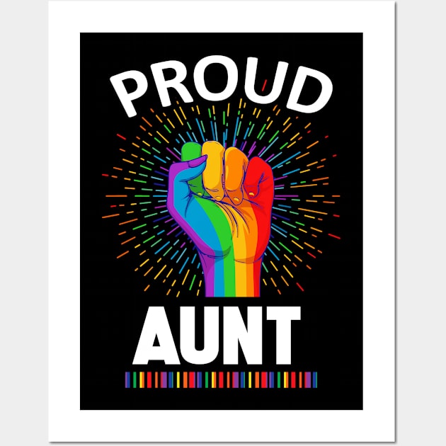 Proud Aunt Gay Lgbt Wall Art by adrinalanmaji